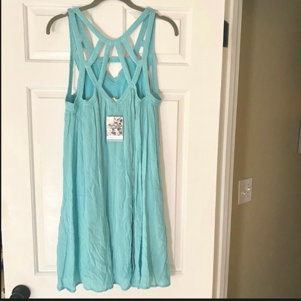 NWT Entro Aqua Blue Cutout Dress